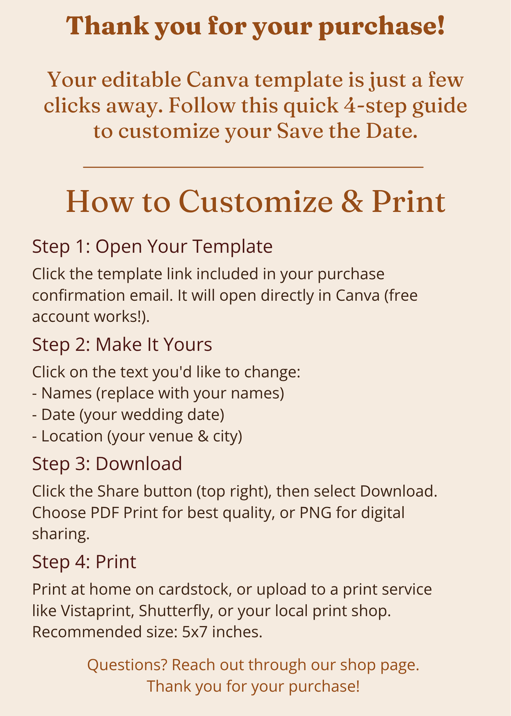 Save the Date - Fall Theme
