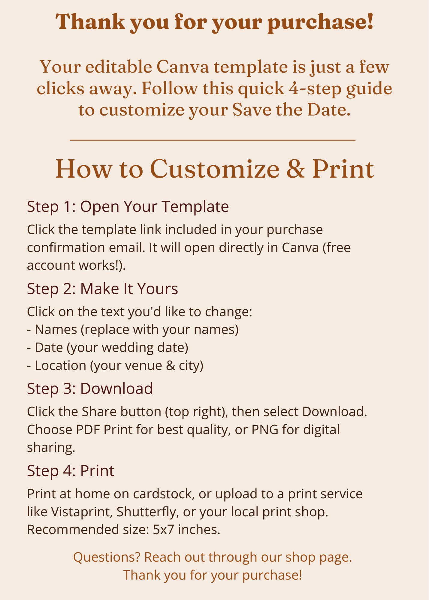 Save the Date - Fall Theme