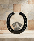 Horseshoe Wall Decor with Silver Nails - Rustic Farmhouse Art